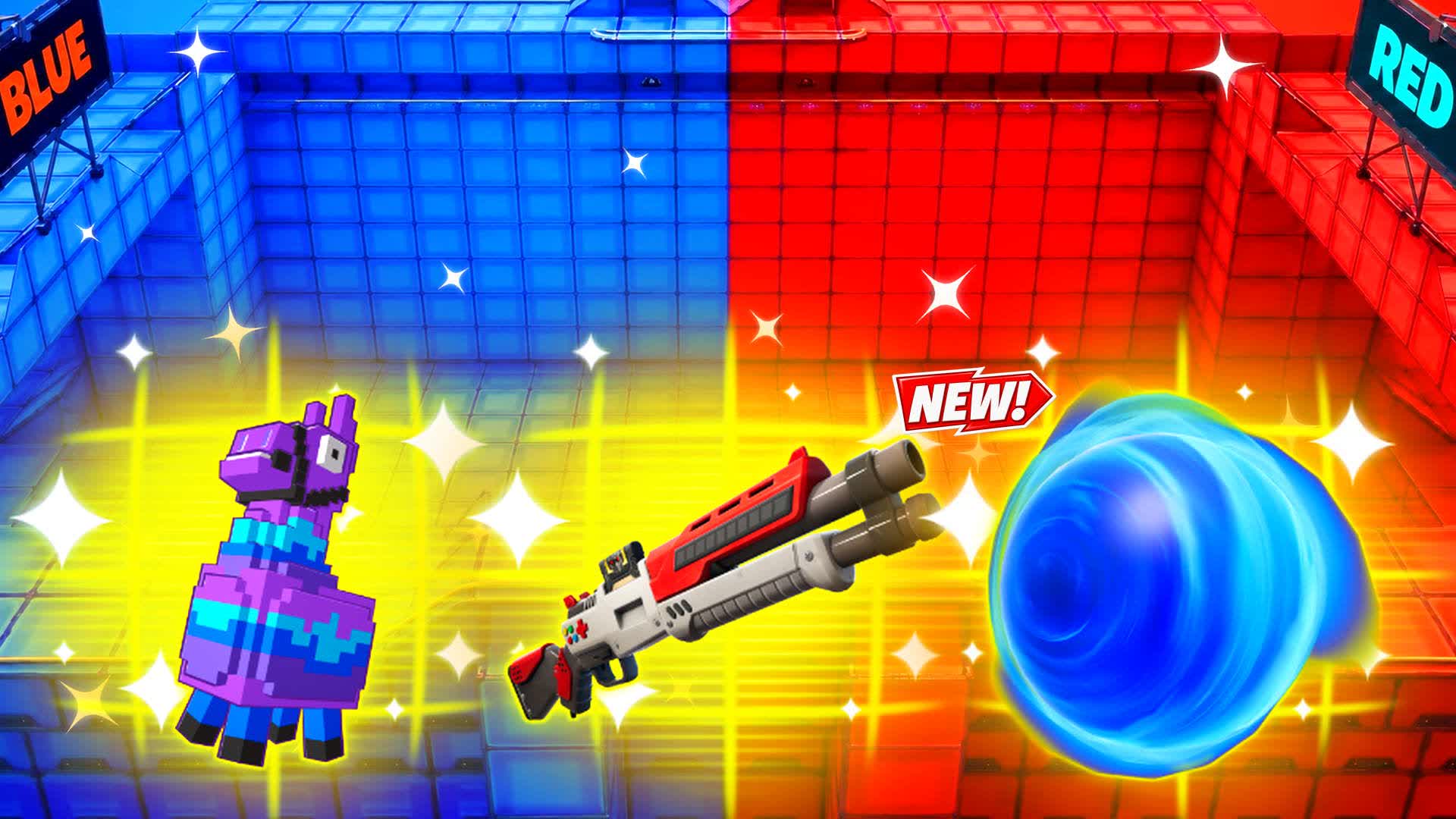 RED VS BLUE LEFT FIELD π΄π΅ β Fortnite Creative map
