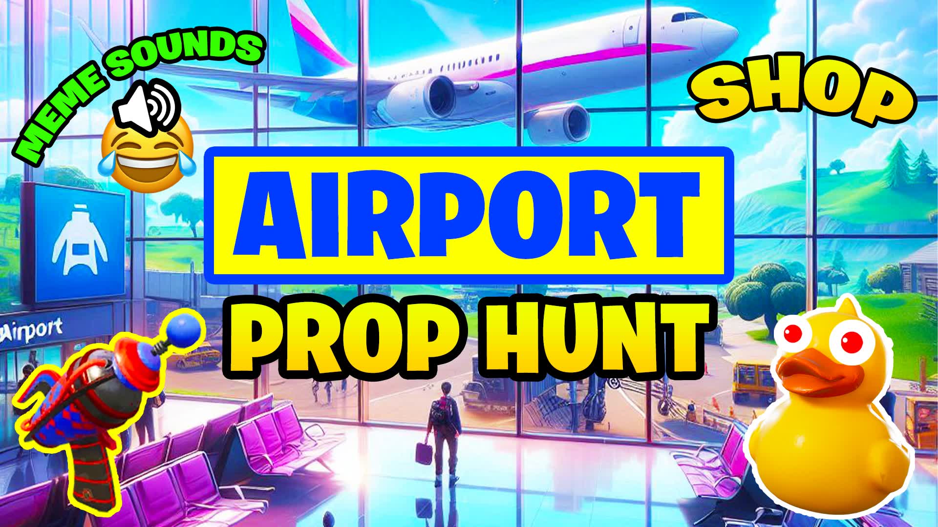 AIRPORT PROP HUNT ✈️ — Fortnite Creative map