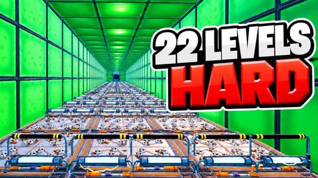 HARD PARKOUR โ ๏ธ 3345 DEATHRUN 22 LEVELS โ Fortnite Creative map