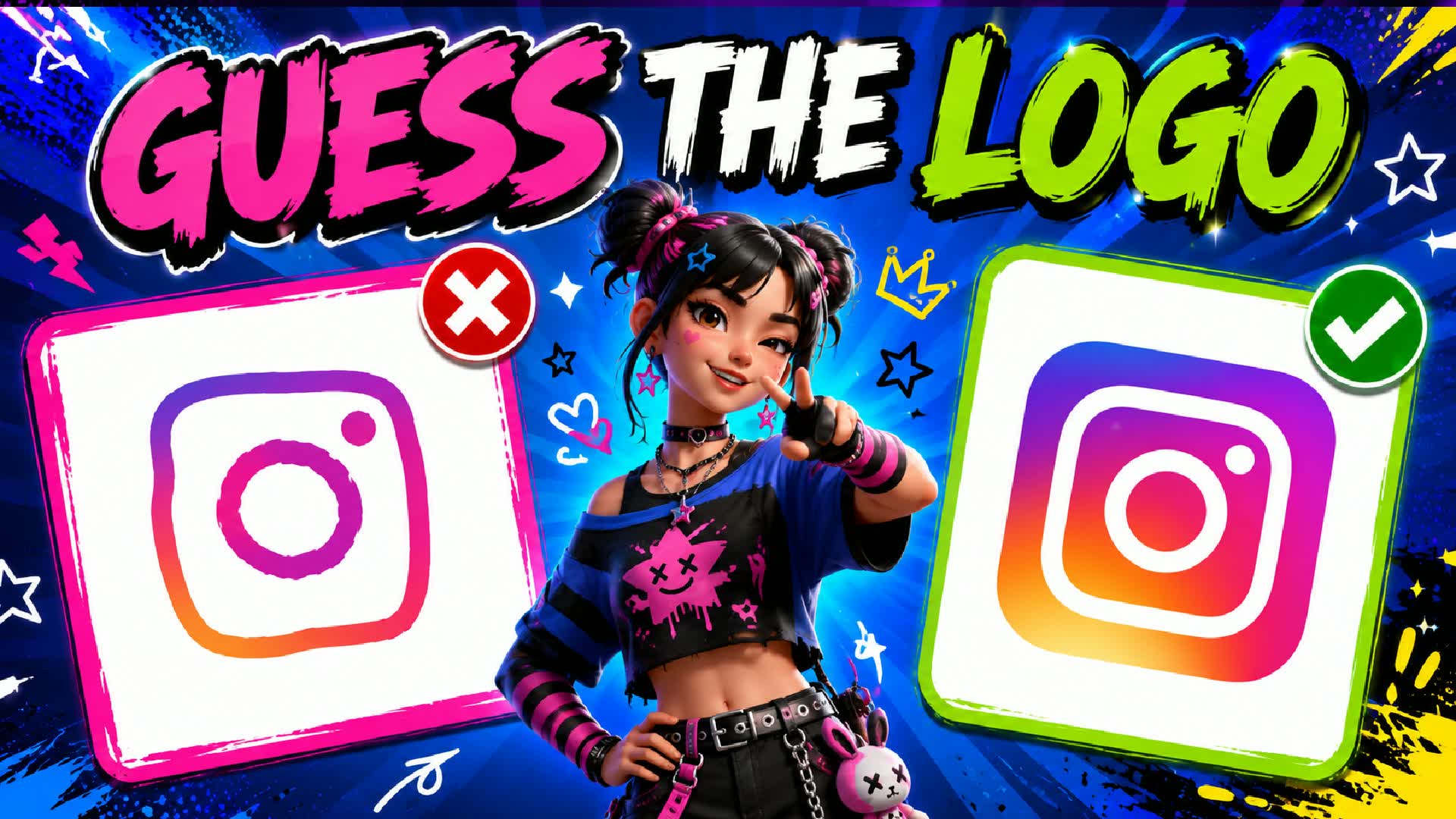 GUESS LOGO ๐ PARKOUR OBBY โ Fortnite Creative map