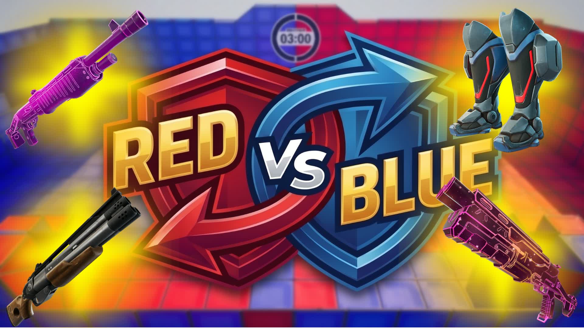 RED VS BLUE P7 — Fortnite Creative map