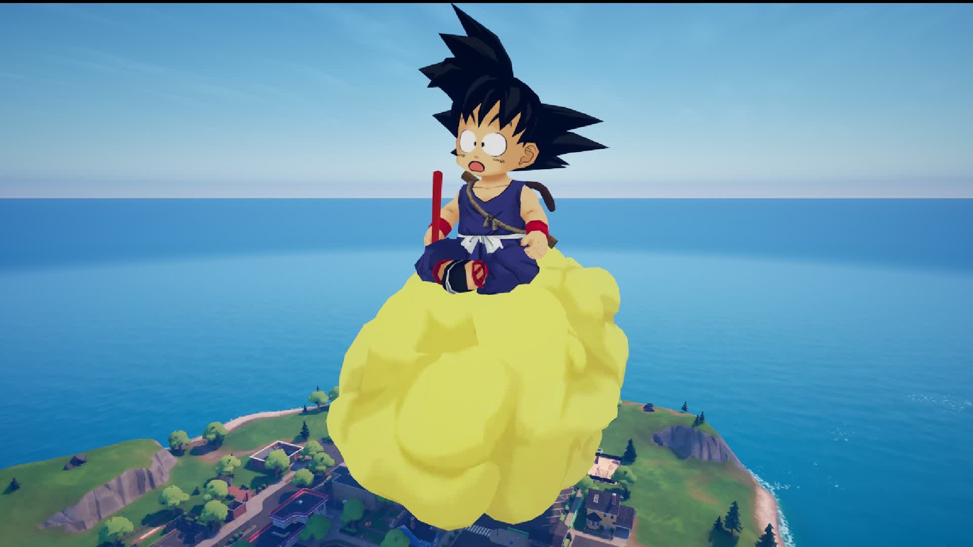 Giant Son Goku and Kintoun Nimbus — Fortnite Creative map