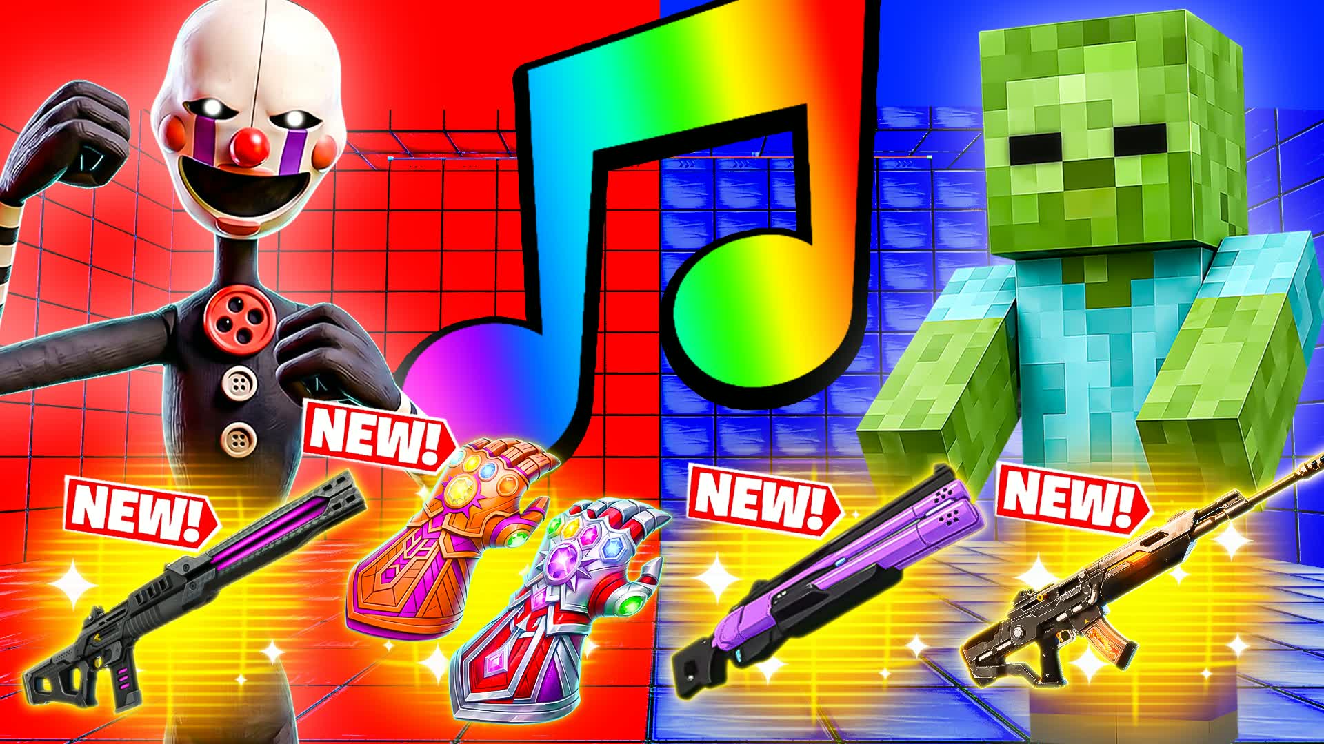 MUSIC RED VS BLUE π΄π΅ BOSS FIGHT β Fortnite Creative map