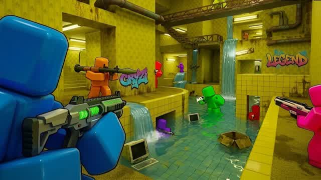 RED VS BLUE π΄π΅ INSANE WEAPONS FIGHT βοΈ β Fortnite Creative map
