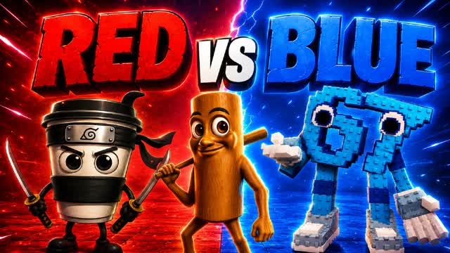 Brainrots Red vs Blue — Fortnite Creative map