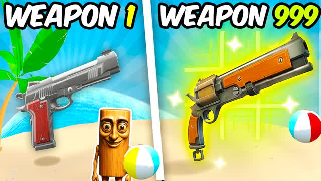 🏝️SUMMER BEACH🔫ONE SHOT GUN GAME — Fortnite Creative map