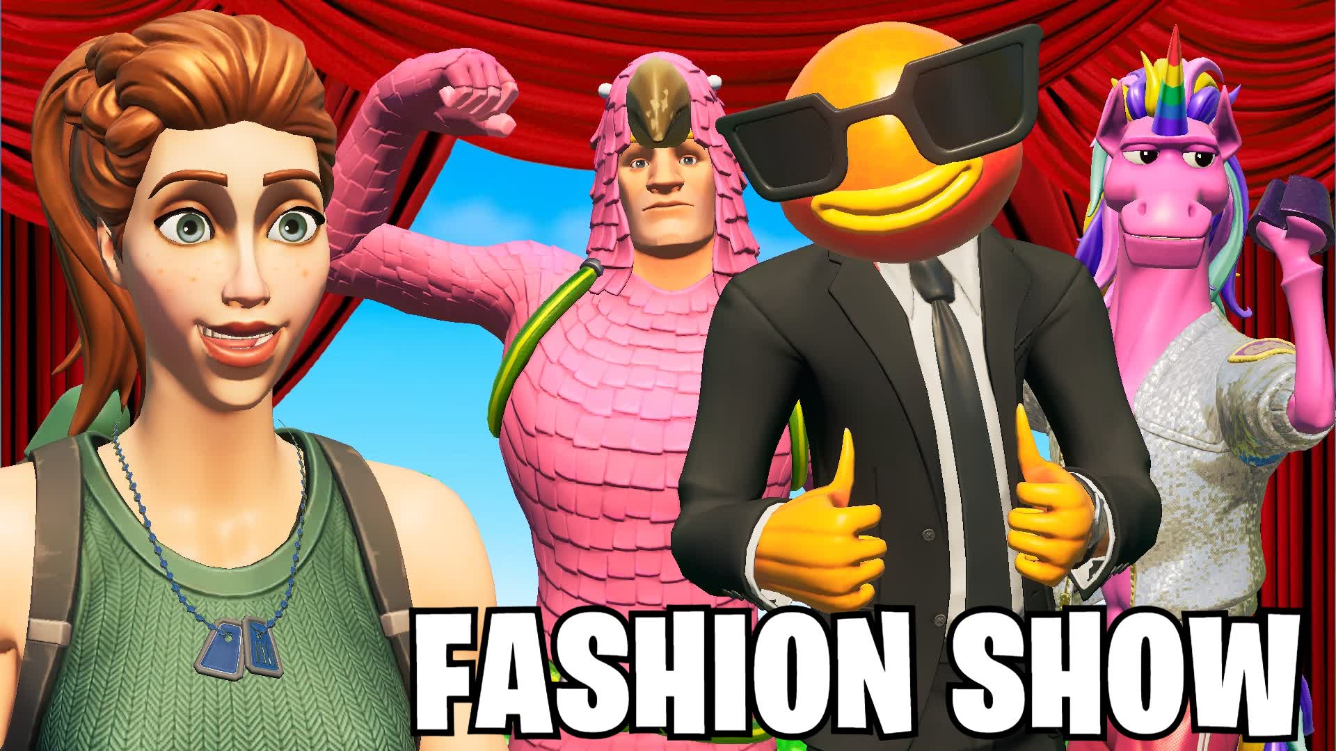 50 Player Fashion Show — Fortnite Creative map