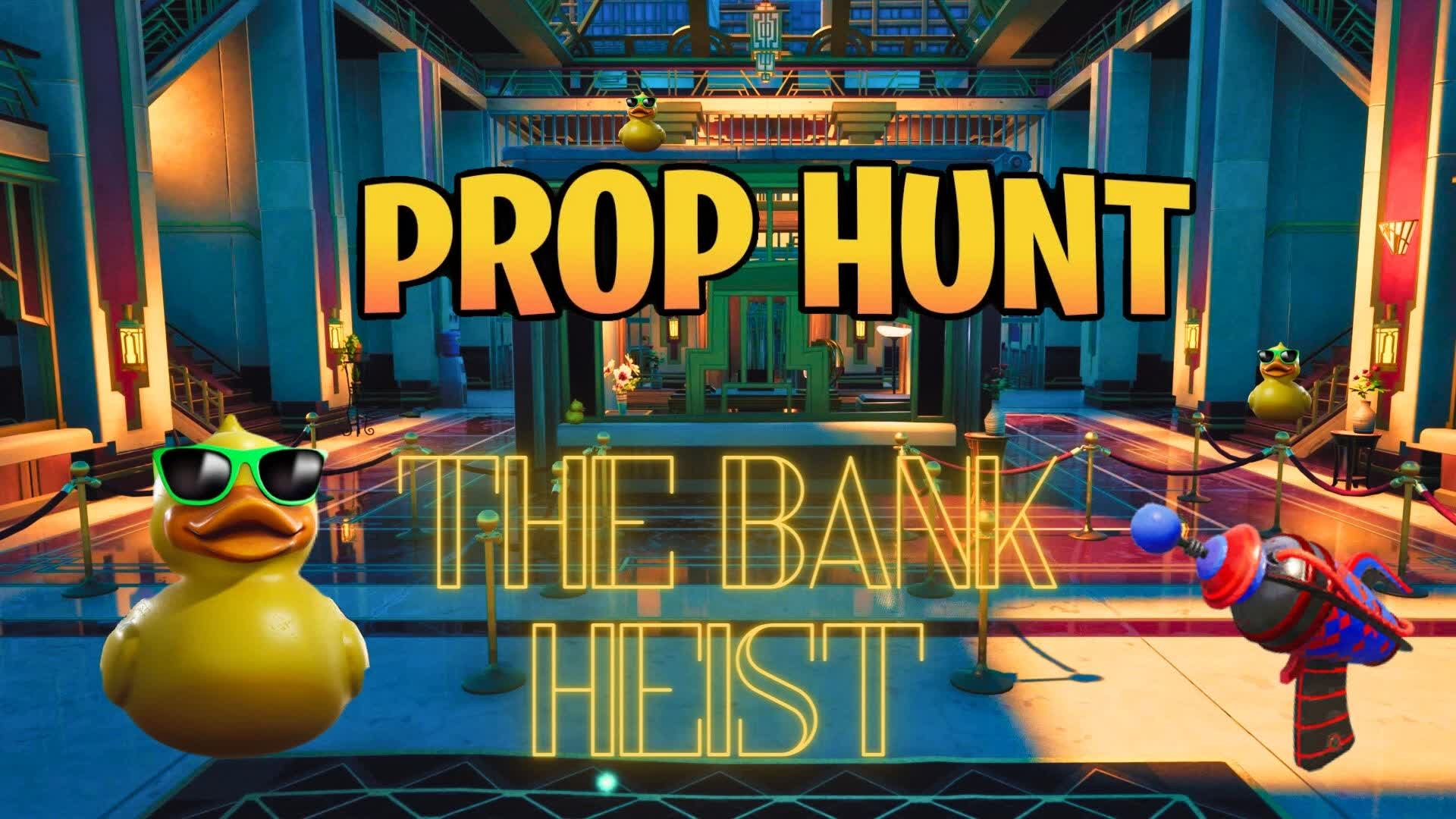 The Bank Heist Prop Hunt !! β Fortnite Creative map