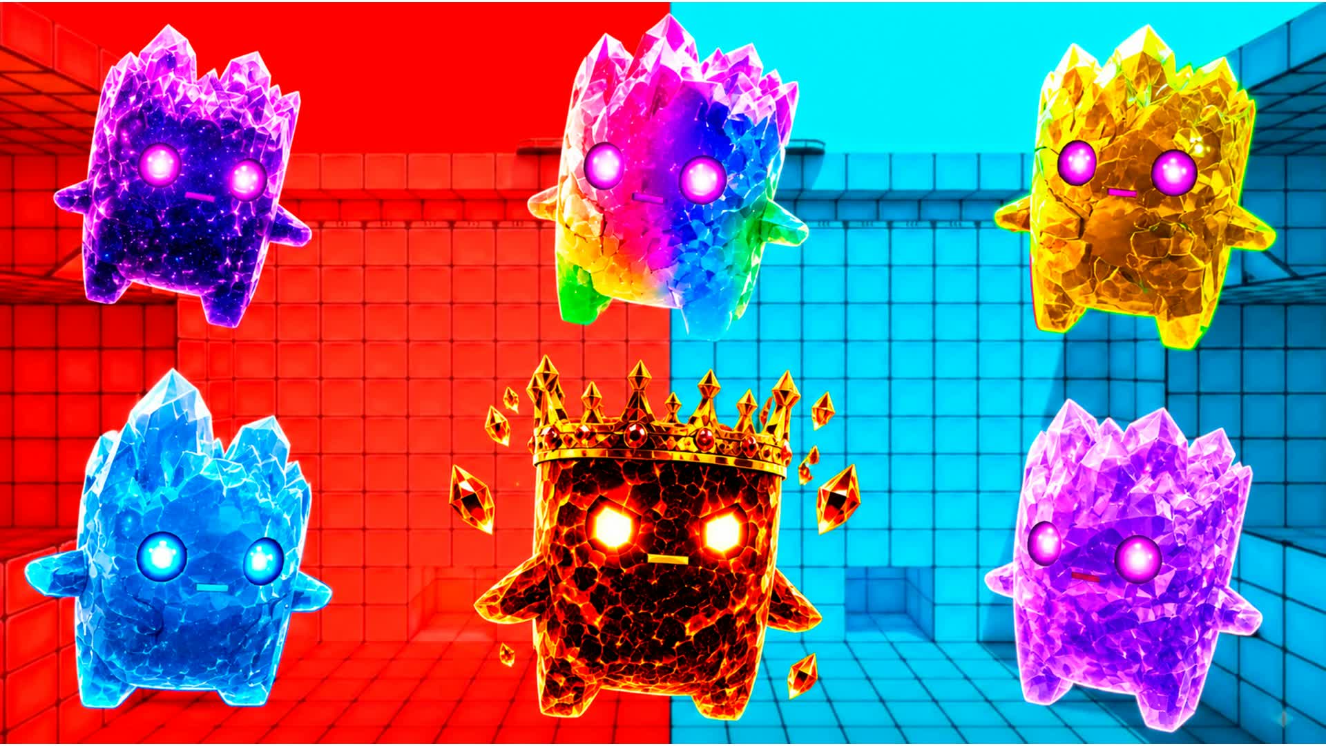 RED VS BLUE POWERS RVB — Fortnite Creative map