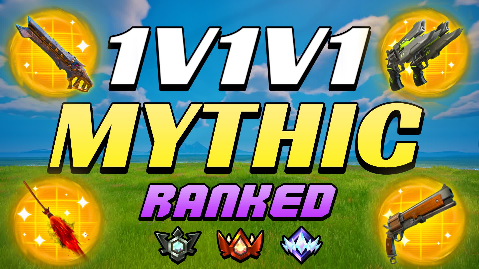 1V1V1 RANKED PVP MYTHIC ZONE FFA HERO — Fortnite Creative map