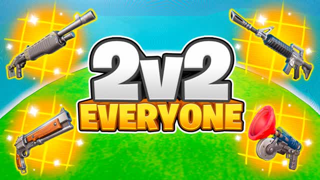 2v2 v EVERYONE Reload Duo (2v2v2) โ Fortnite Creative map