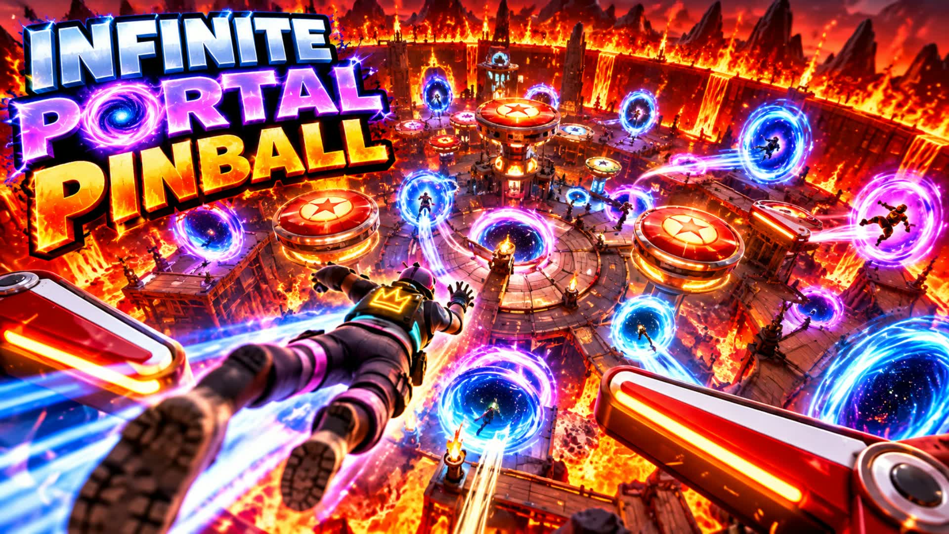 Infinite Portal Pinball — Fortnite Creative map
