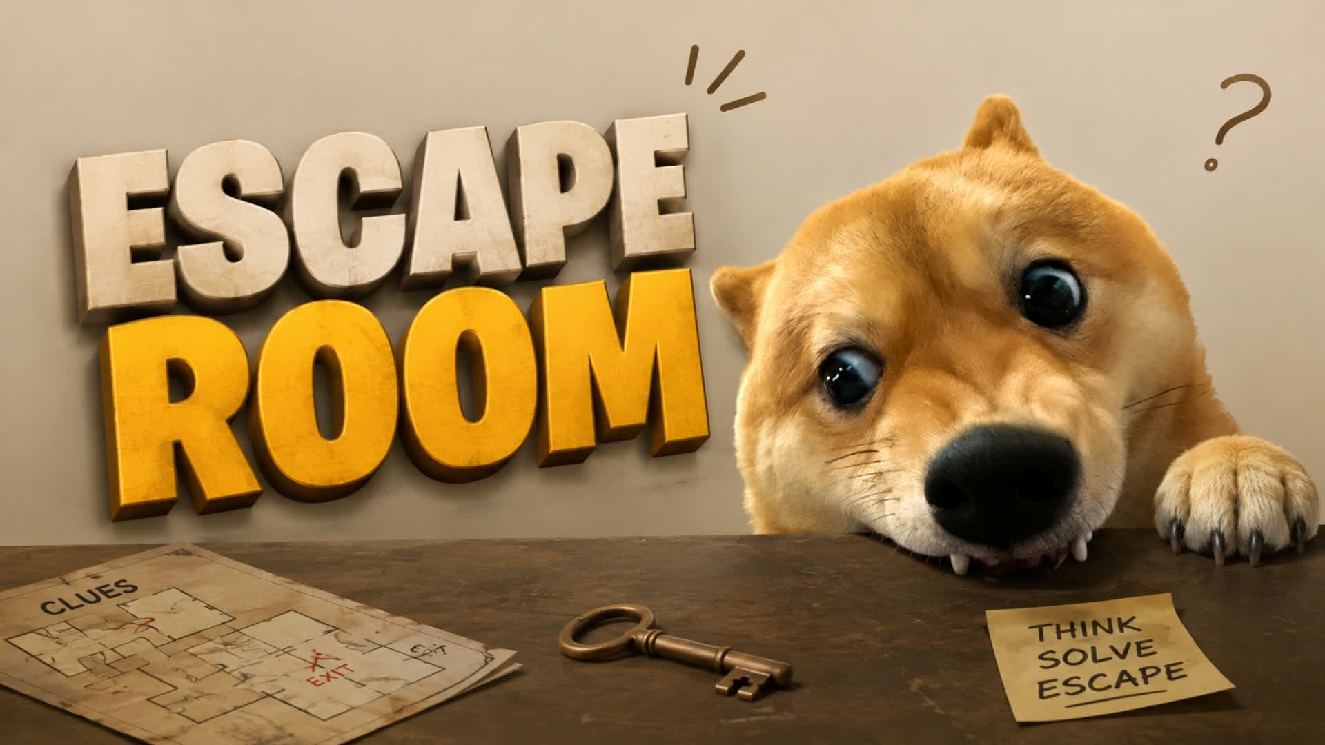ESCAPE ROOM: CRAZY DOG — Fortnite Creative map