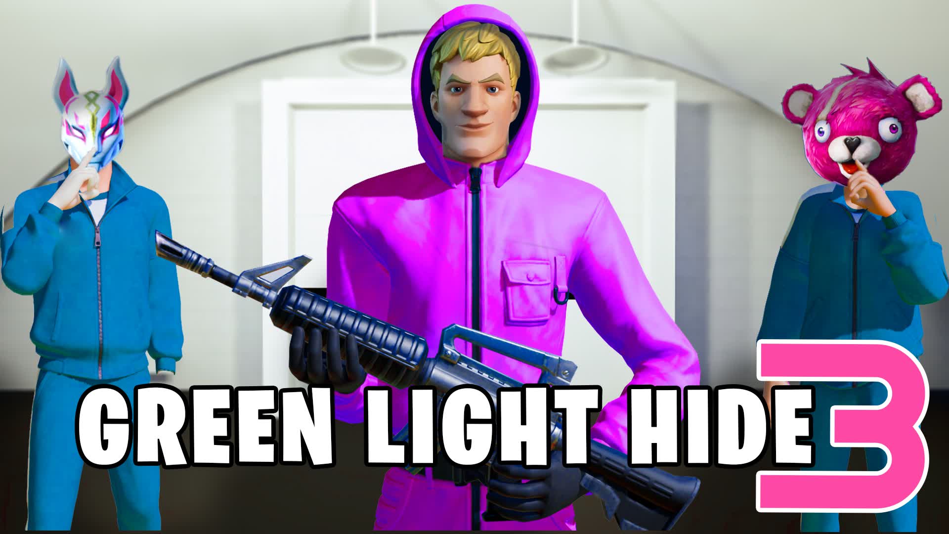 🟢GREEN LIGHT HIDE 3🟢OCTO HIDE AND SEEK — Fortnite Creative map