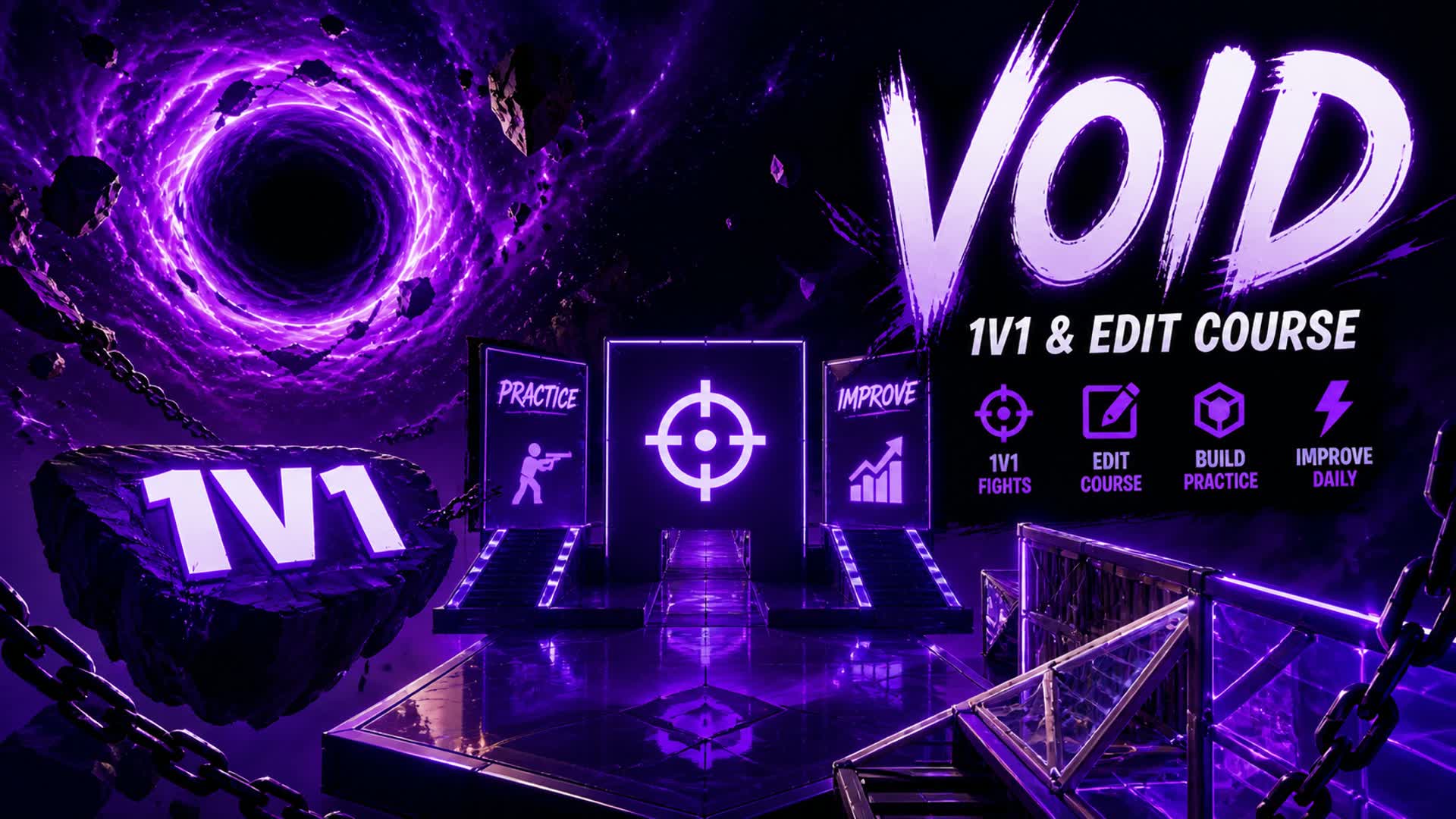 Pro 1v1 + Edit Course — Fortnite Creative map