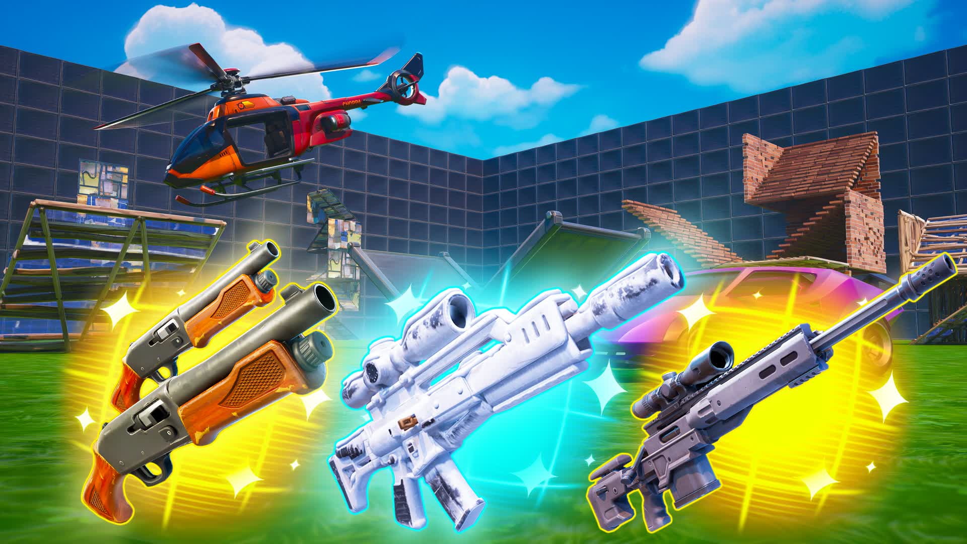 1V1 WITH EVERY GUNS — Fortnite Creative map