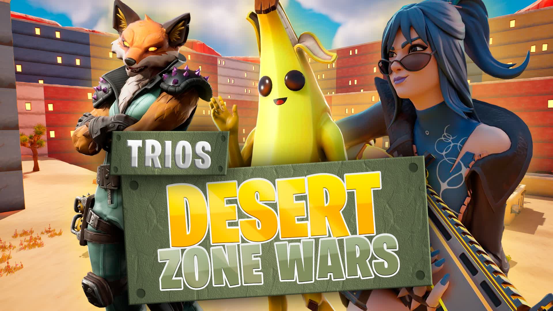 TRIOS | Desert Zone Wars โ Fortnite Creative map