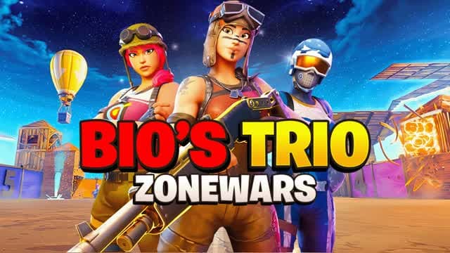 πBIOS TRIO - ZONE WARSπ β Fortnite Creative map