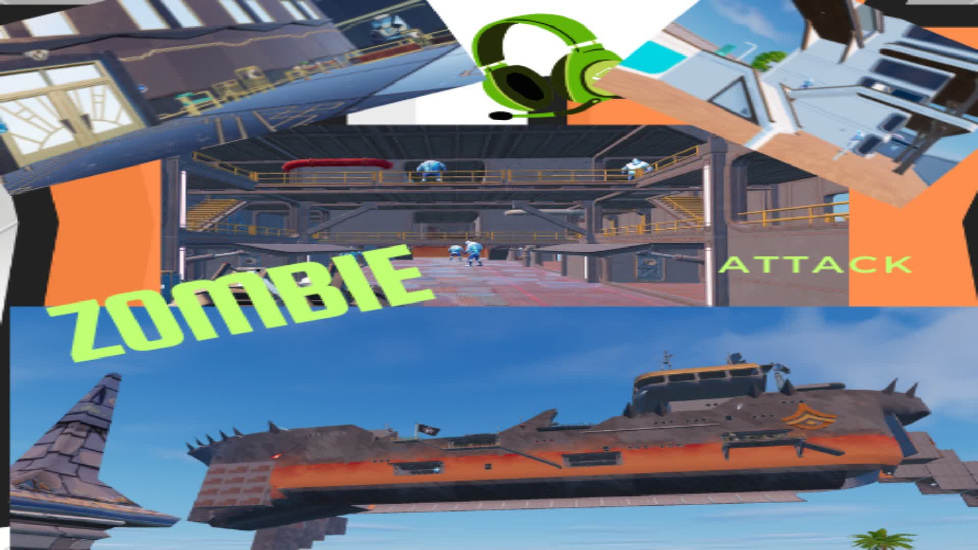 Zombie attack — Fortnite Creative map