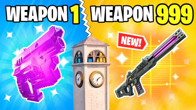 😎 GUN GAME 🔫 TILTED ONE SHOT — Fortnite Creative map