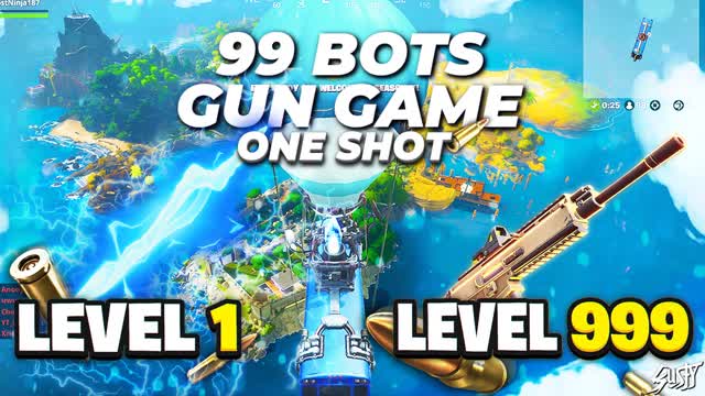 99 BOTS ONE SHOT β Fortnite Creative map