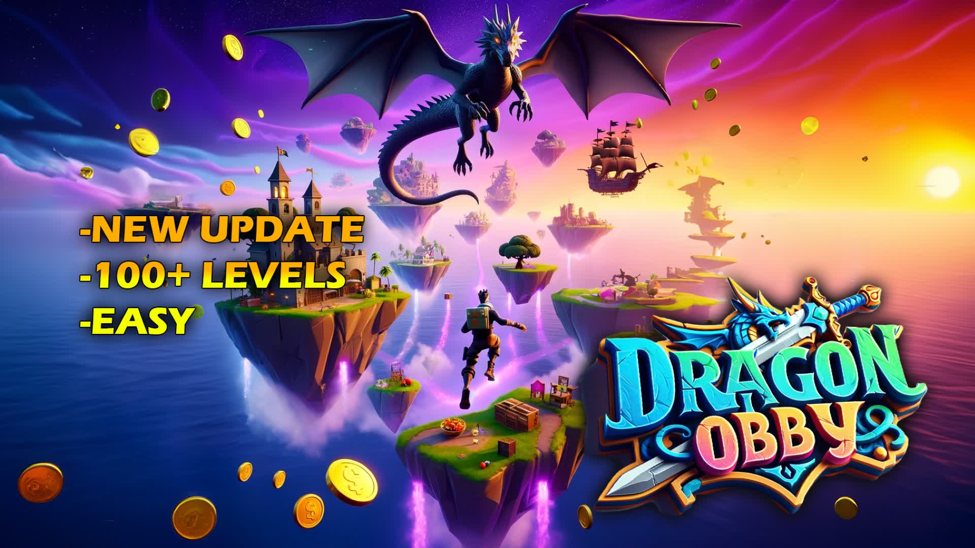 Dragon Obby — Fortnite Creative map