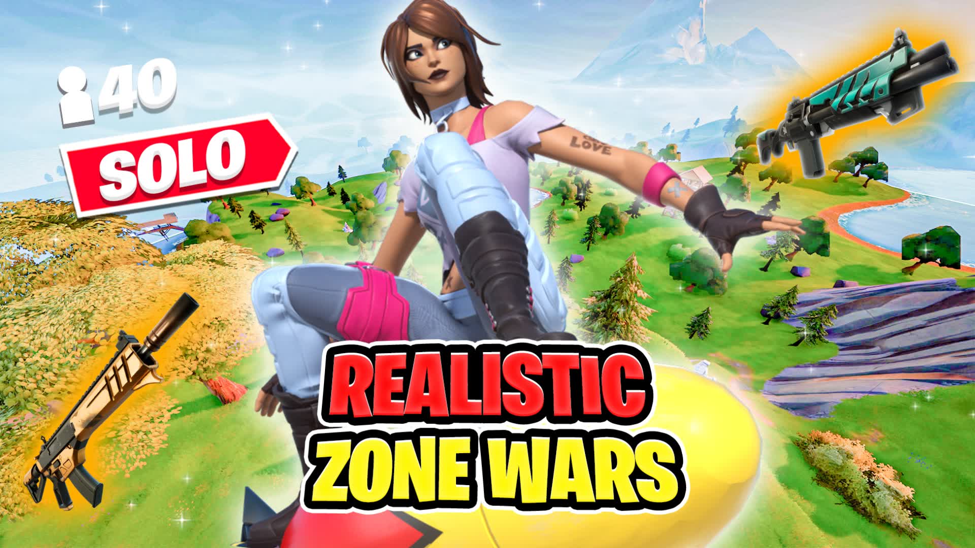 Realistic Zone Wars — Fortnite Creative map