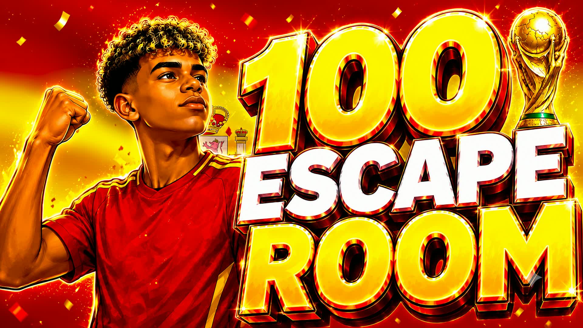 100 WORLDCUP ESCAPE ROOM โฝ โ Fortnite Creative map