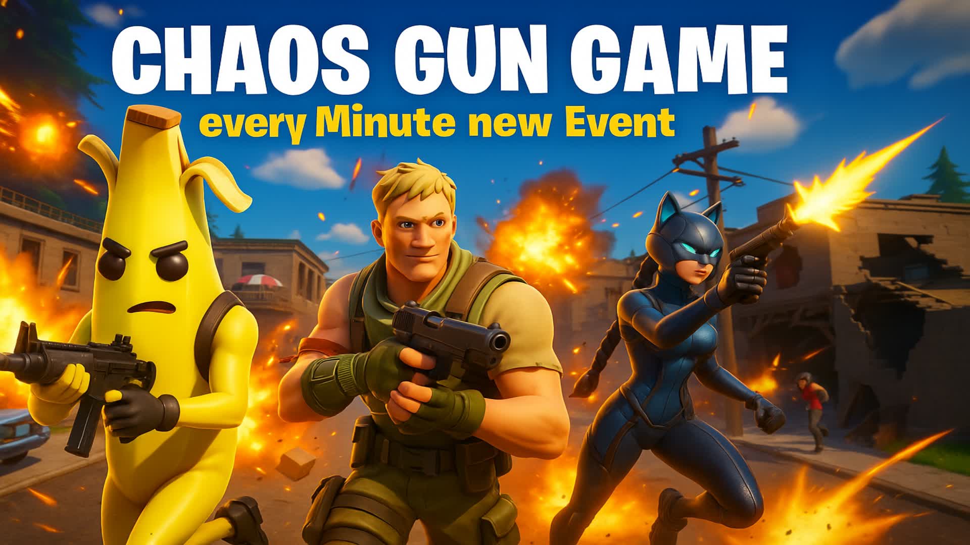 CHAOS GUN GAME β Fortnite Creative map