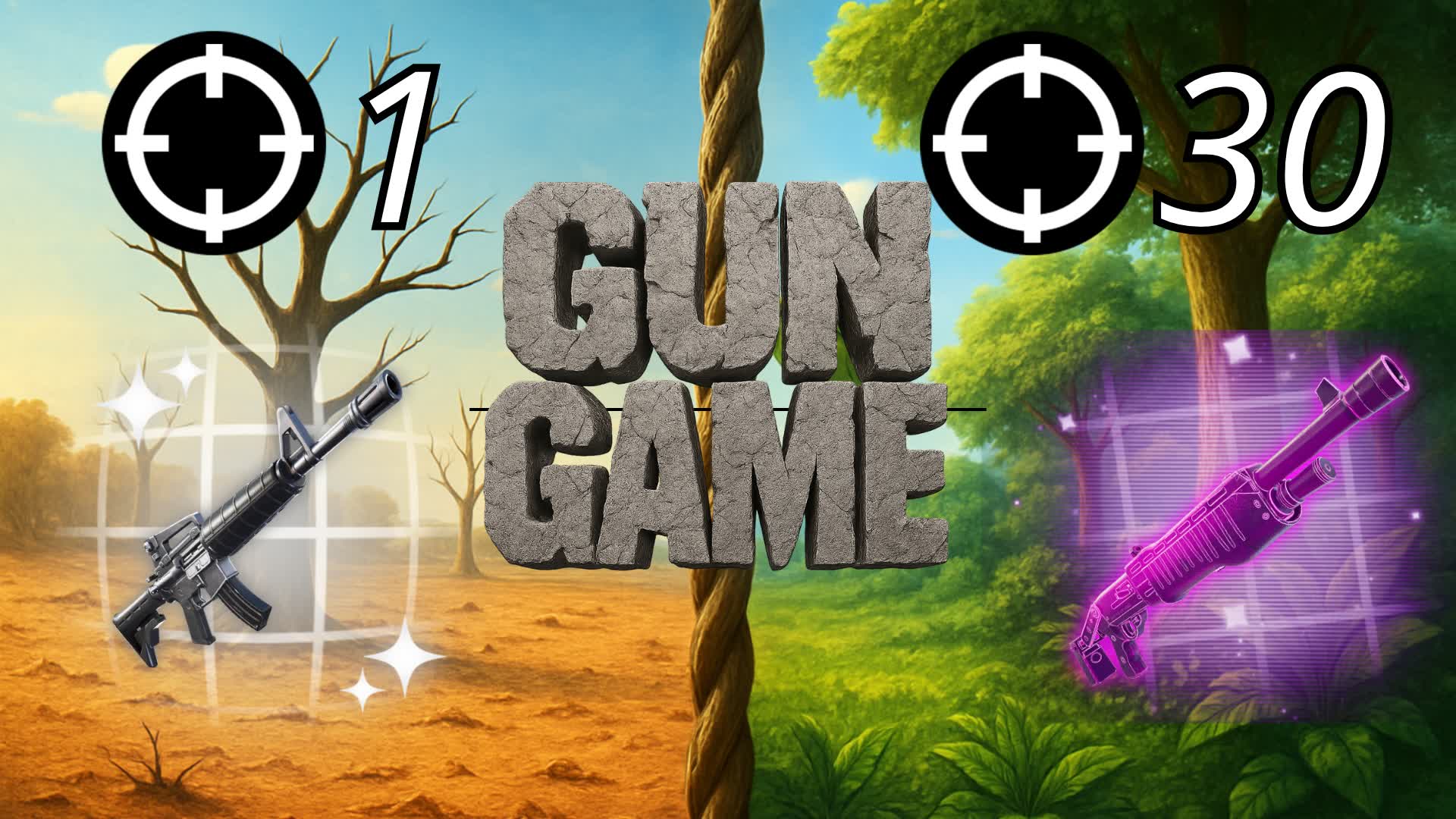 SELVA GUN GAME — Fortnite Creative map