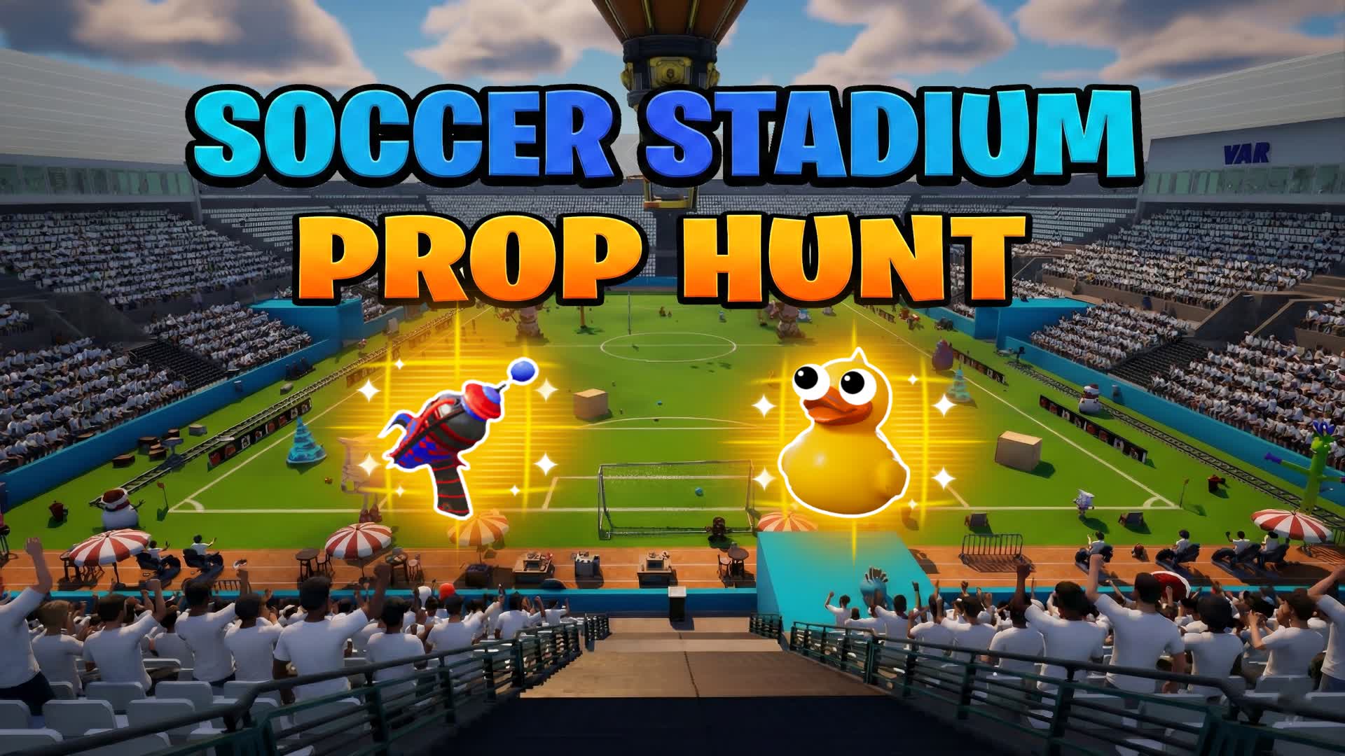 SOCCER STADIUM PROP HUNT / CACHE CACHE — Fortnite Creative map