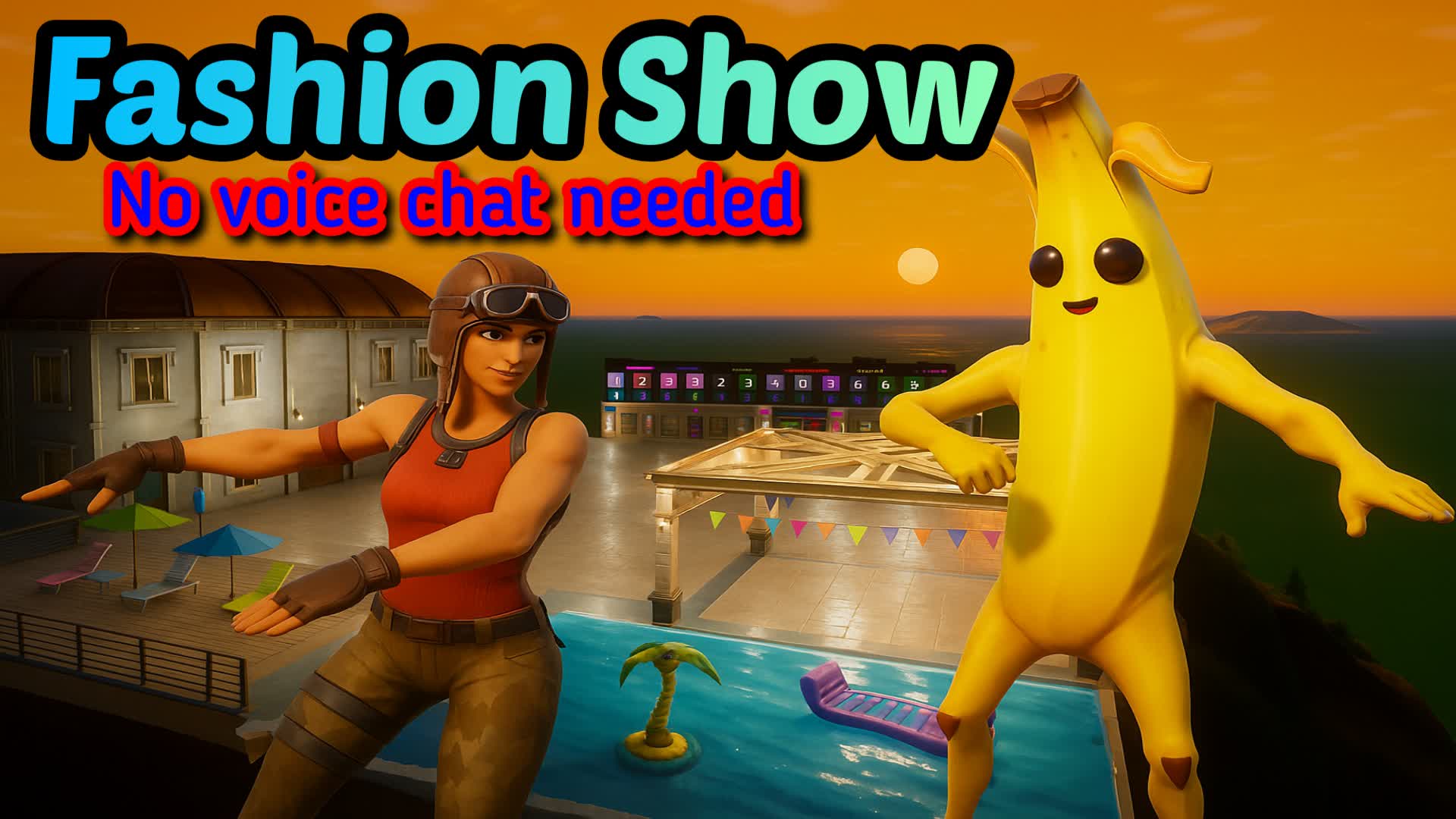 FASHION SHOW - DRESS TO IMPRESS β Fortnite Creative map