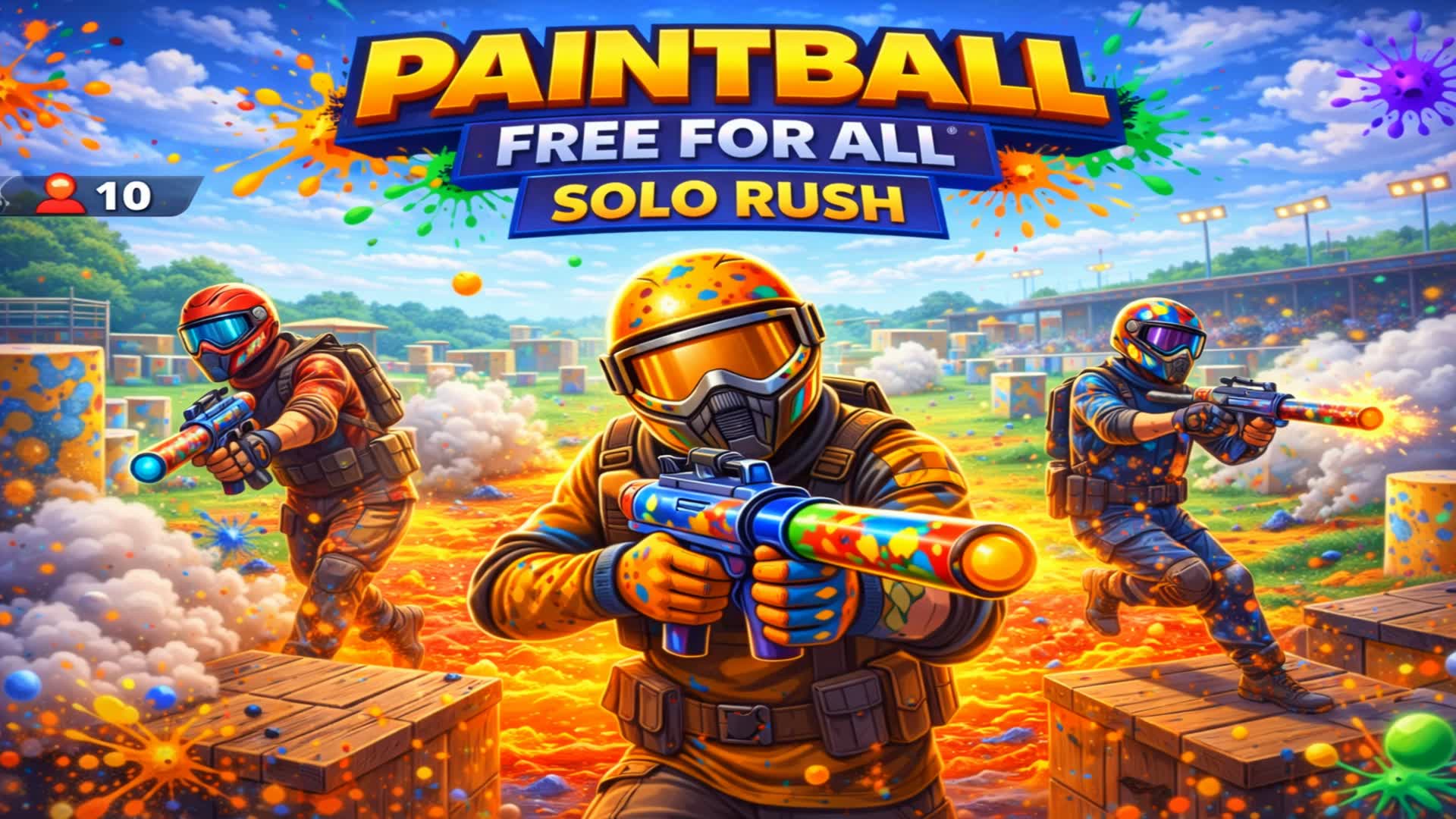 Paintball Free For All: Solo Rush — Fortnite Creative map