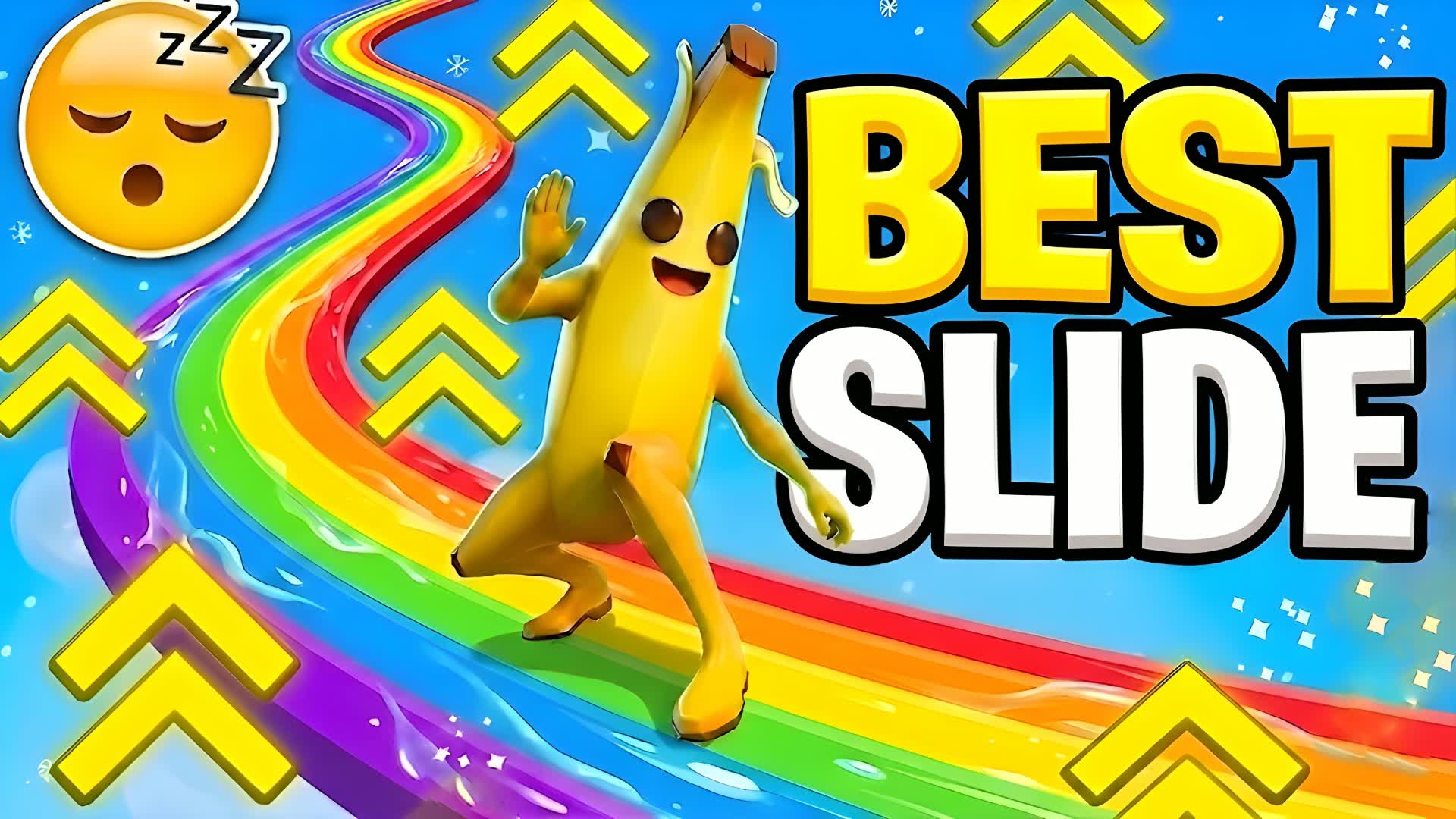 BEST RAINBOW SLIDE AND CHILL ๐ โ Fortnite Creative map