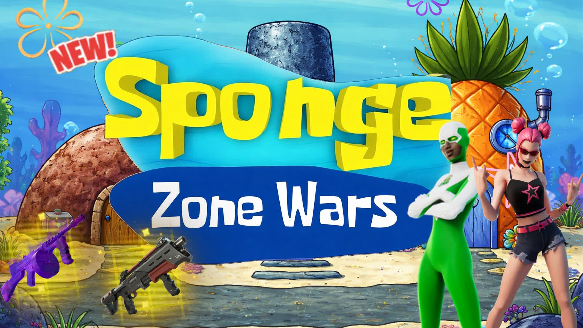 SPONGE🧽 (ZONE WARS)🌊 — Fortnite Creative map