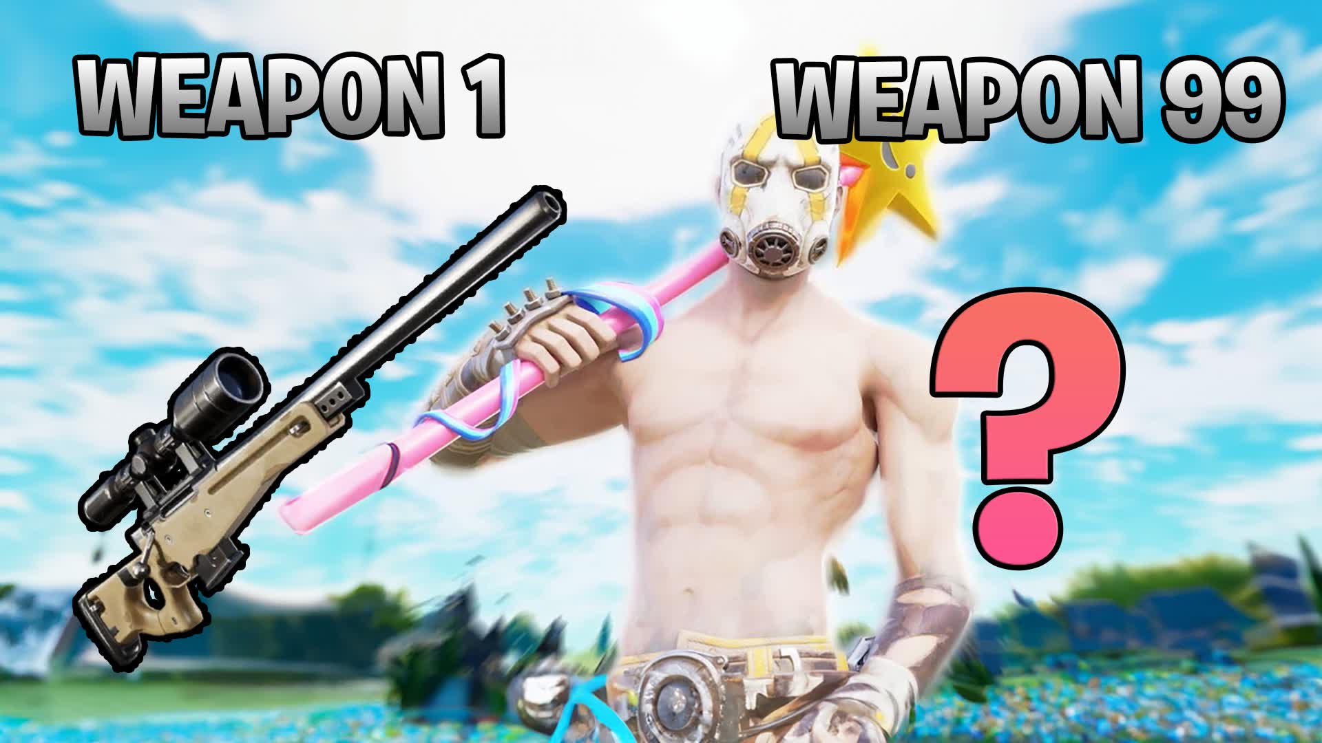 GUN GAME ⭐ ONE SHOT — Fortnite Creative map