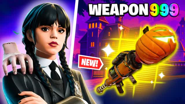WEDNESDAY 🧛♀️ GUN GAME 🎻 — Fortnite Creative map