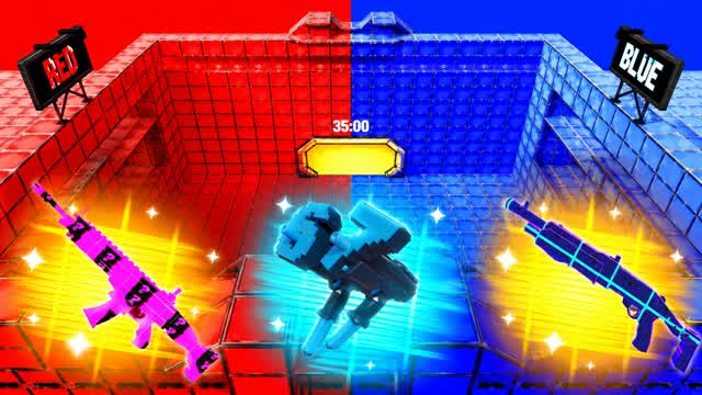 CRAZY RAPPERS RED VS BLUE π΄π΅ β Fortnite Creative map