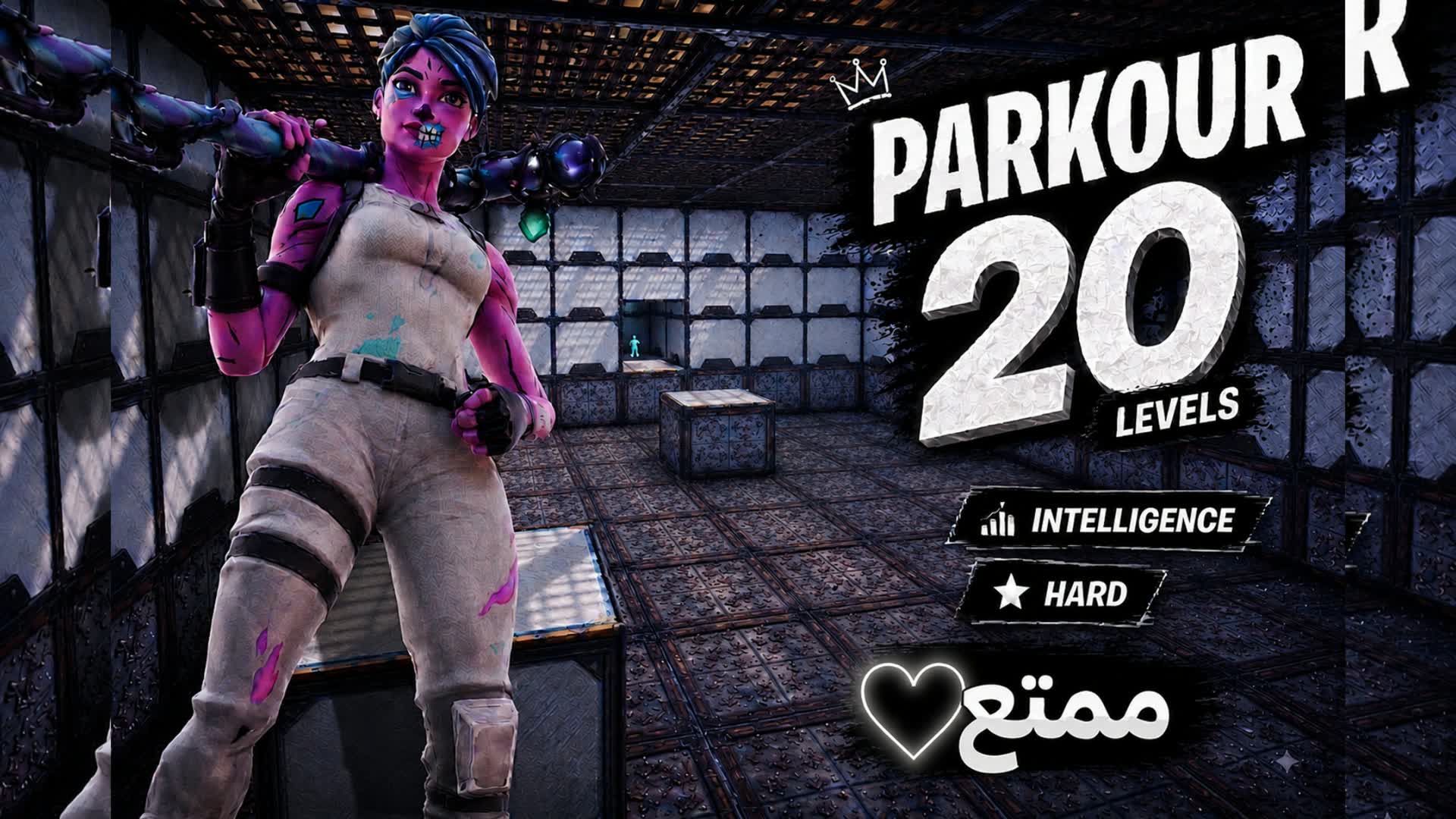 ๐ฅ20 LEVELS HARDEST PARKOUR โ Fortnite Creative map