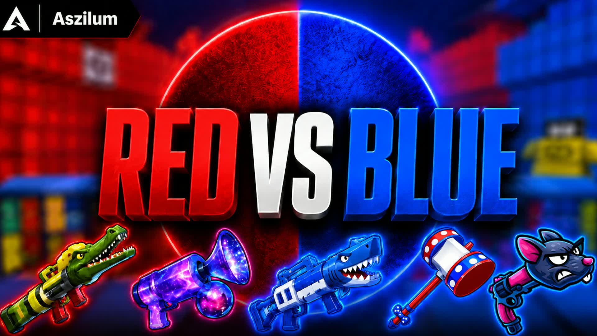 π΄ RED VS BLUE π΅ CRAZY WEAPONS ARENA β Fortnite Creative map