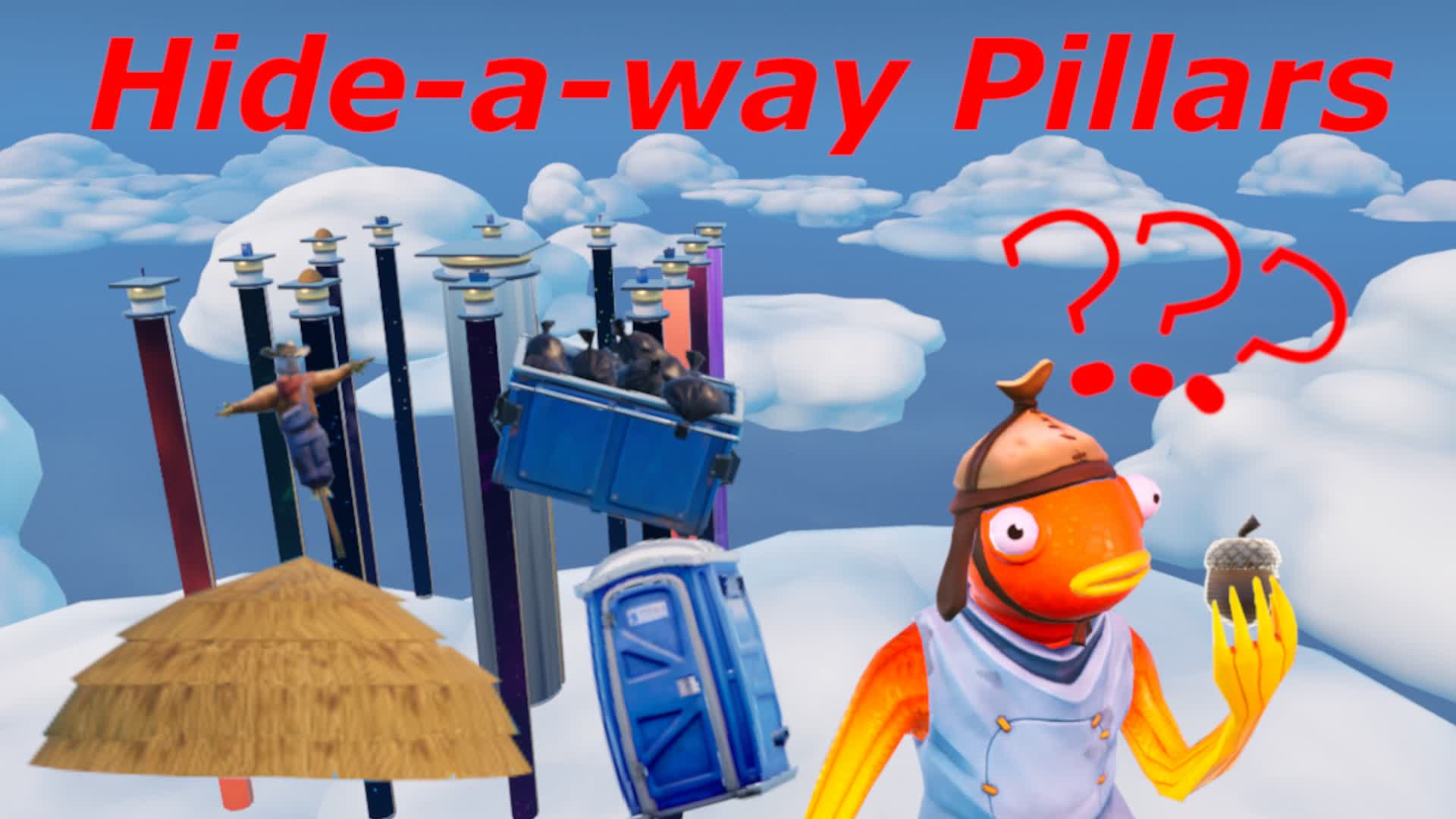 Hide-a-way Pillars — Fortnite Creative map