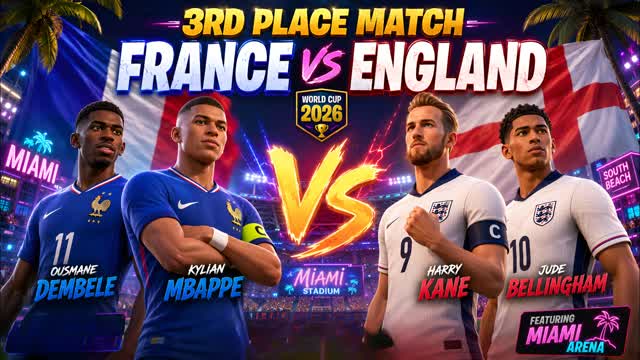 ENGLAND vs FRANCE 3rd PLACE MATCH WORLD โ Fortnite Creative map