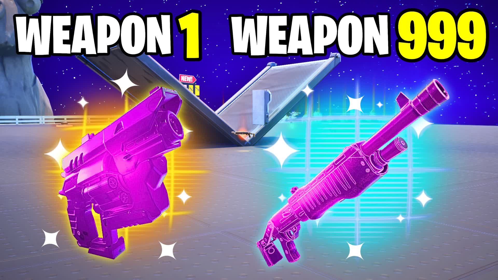 ALL GUNS GUN GAME ONE SHOT ๐ซ โ Fortnite Creative map