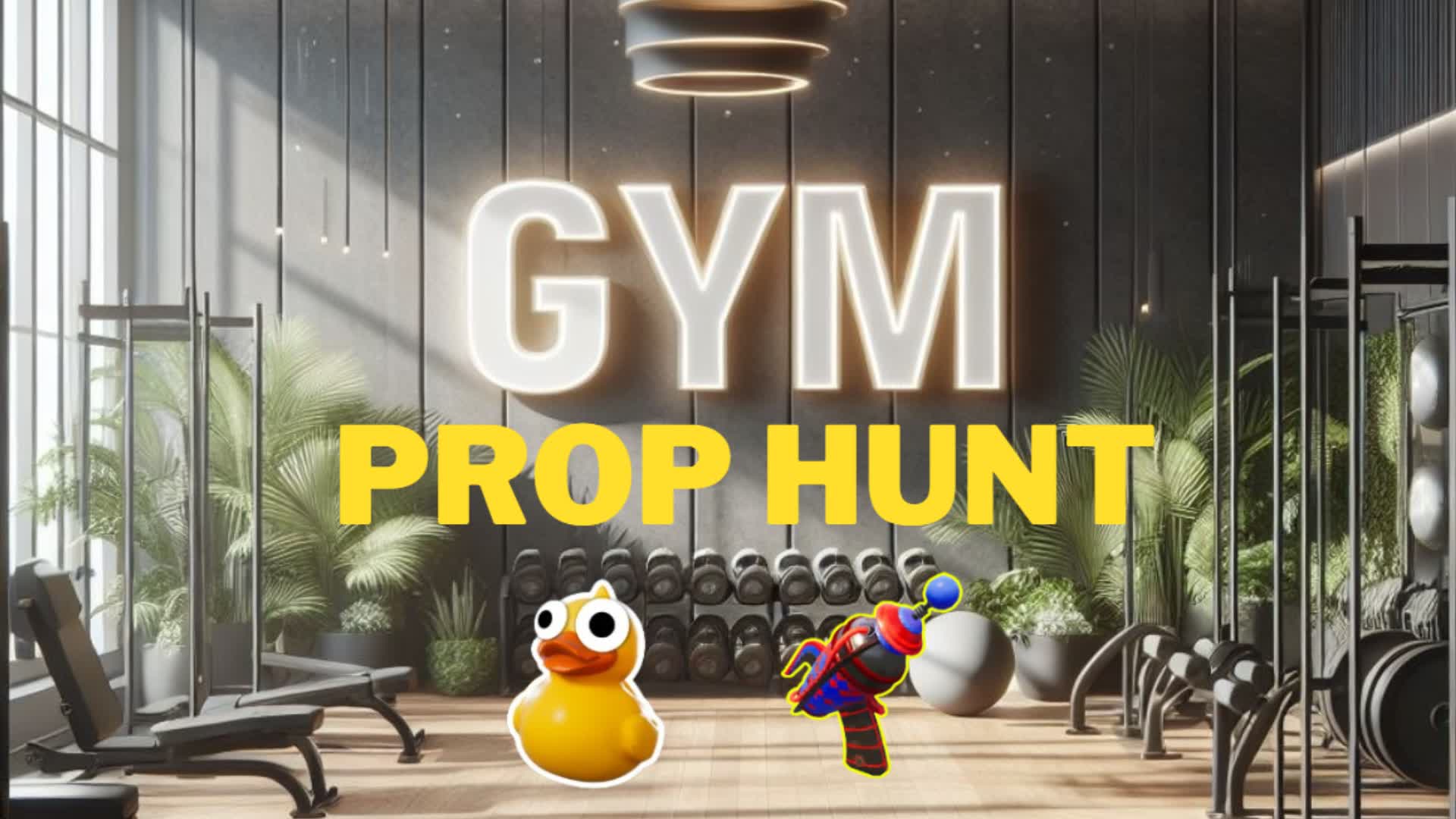Gym Prop Hunt ๐๏ธโโ๏ธ โ Fortnite Creative map