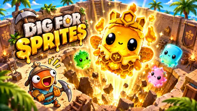 DIG FOR SPRITES β Fortnite Creative map