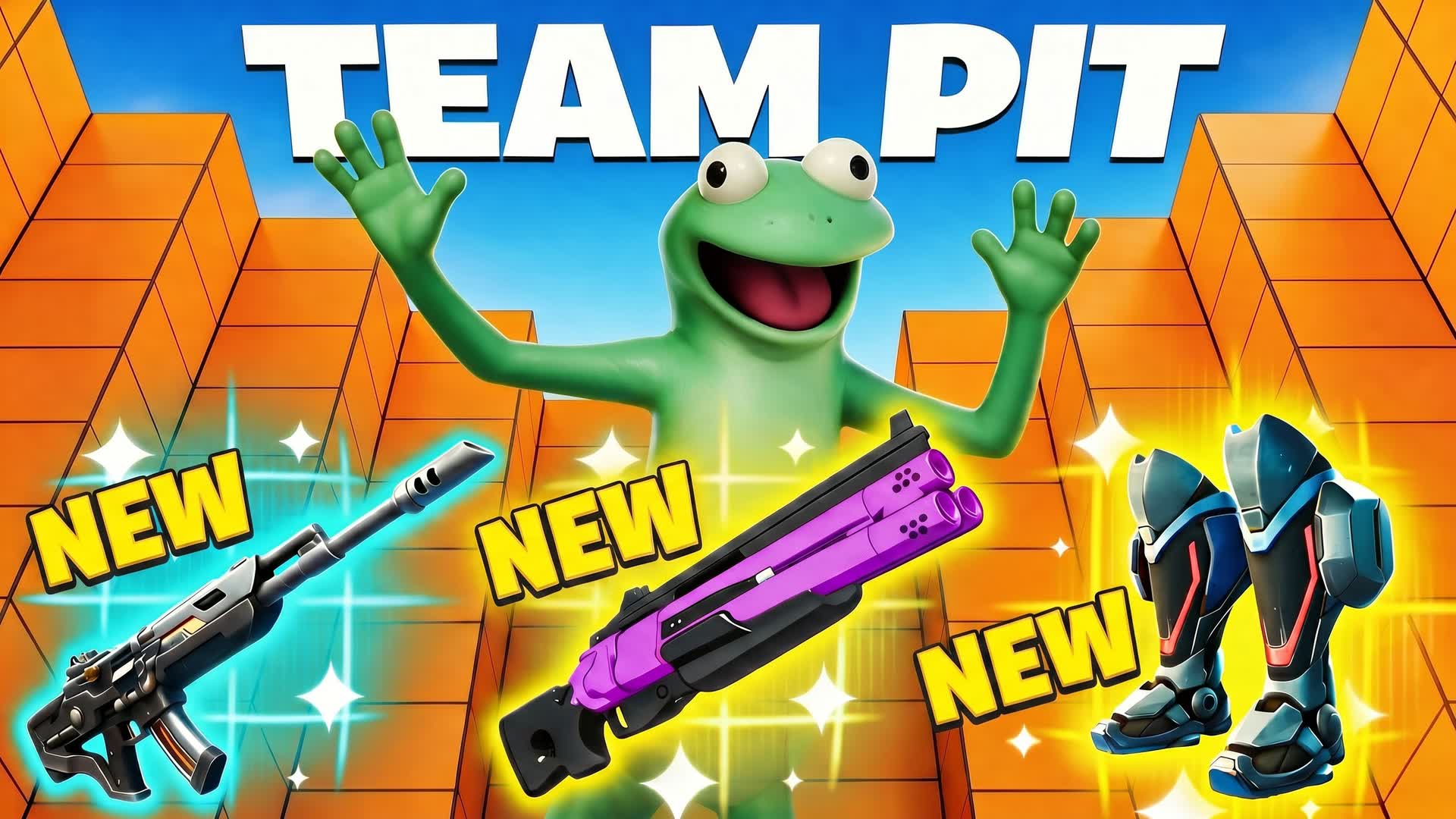 🤯💫AMAZING TEAM PIT & ALL GUNS🤯💫 — Fortnite Creative map