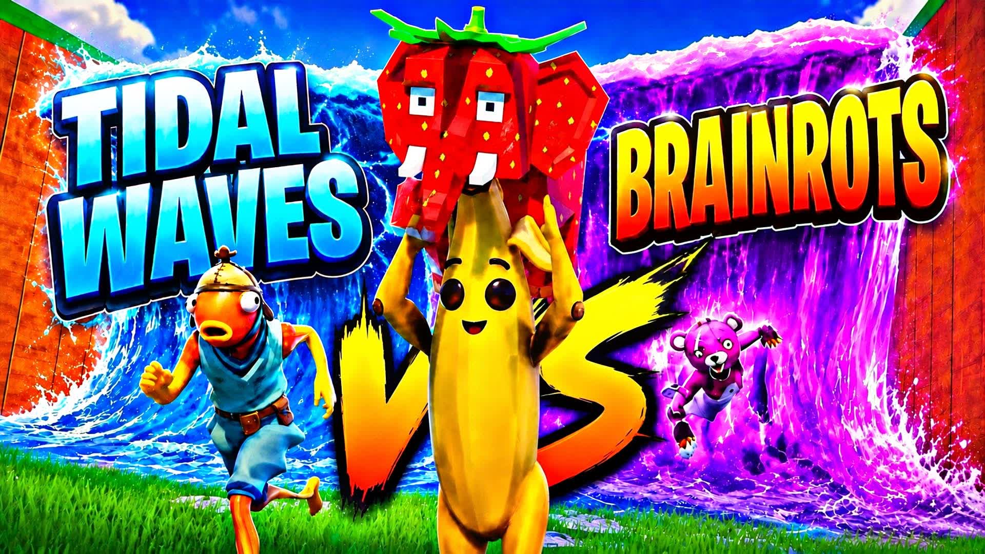 Tidal Waves Vs Brainrots — Fortnite Creative map