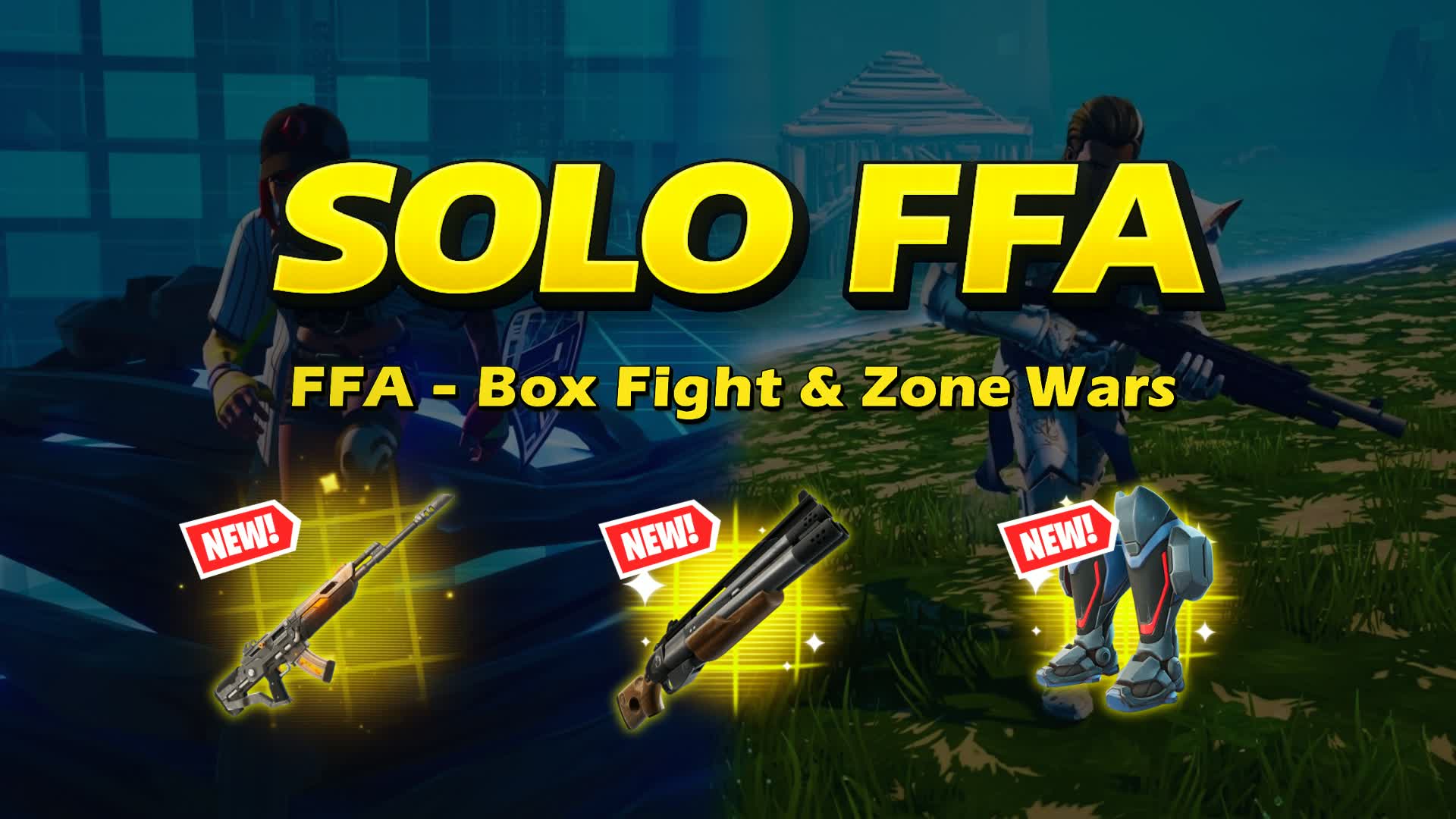 SOLO FFA - Box Fight & Zone Wars β Fortnite Creative map