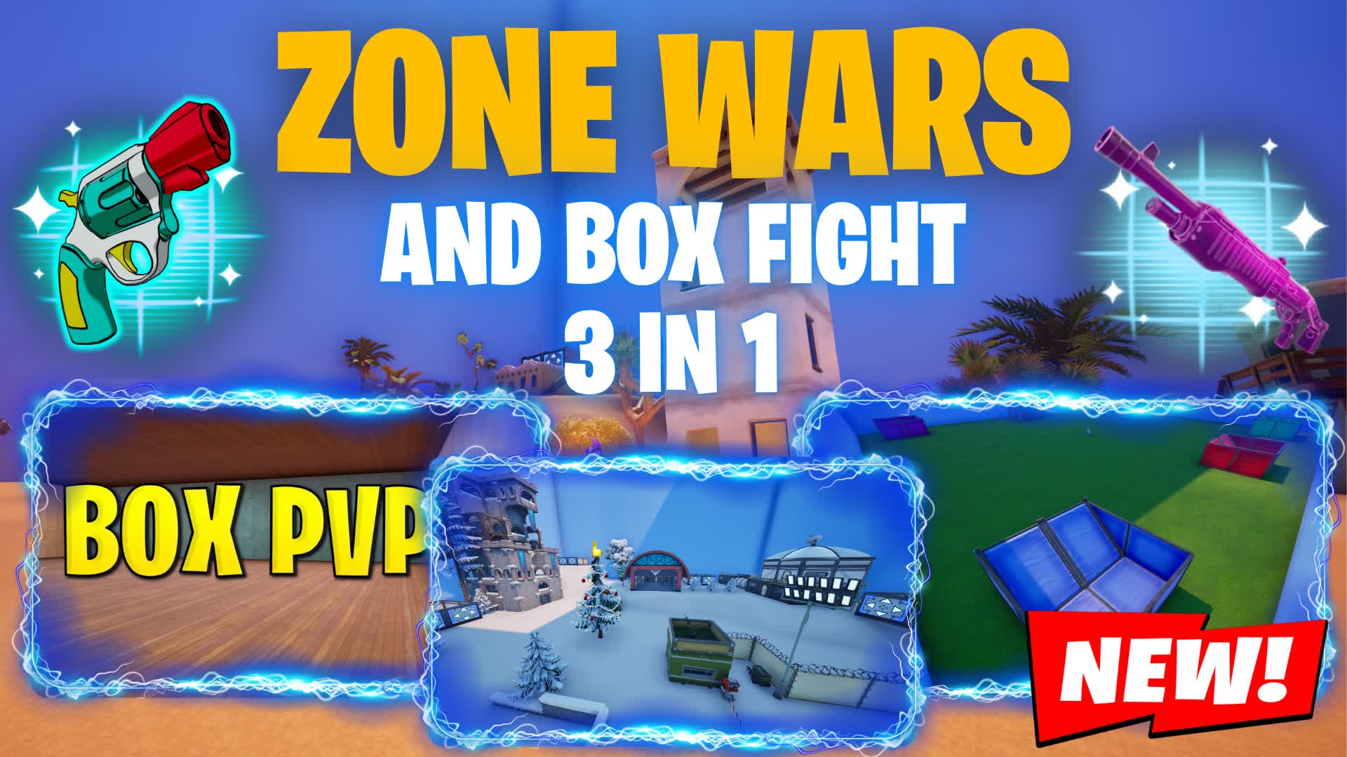 Zone Wars and Box fight 3 in 1 — Fortnite Creative map