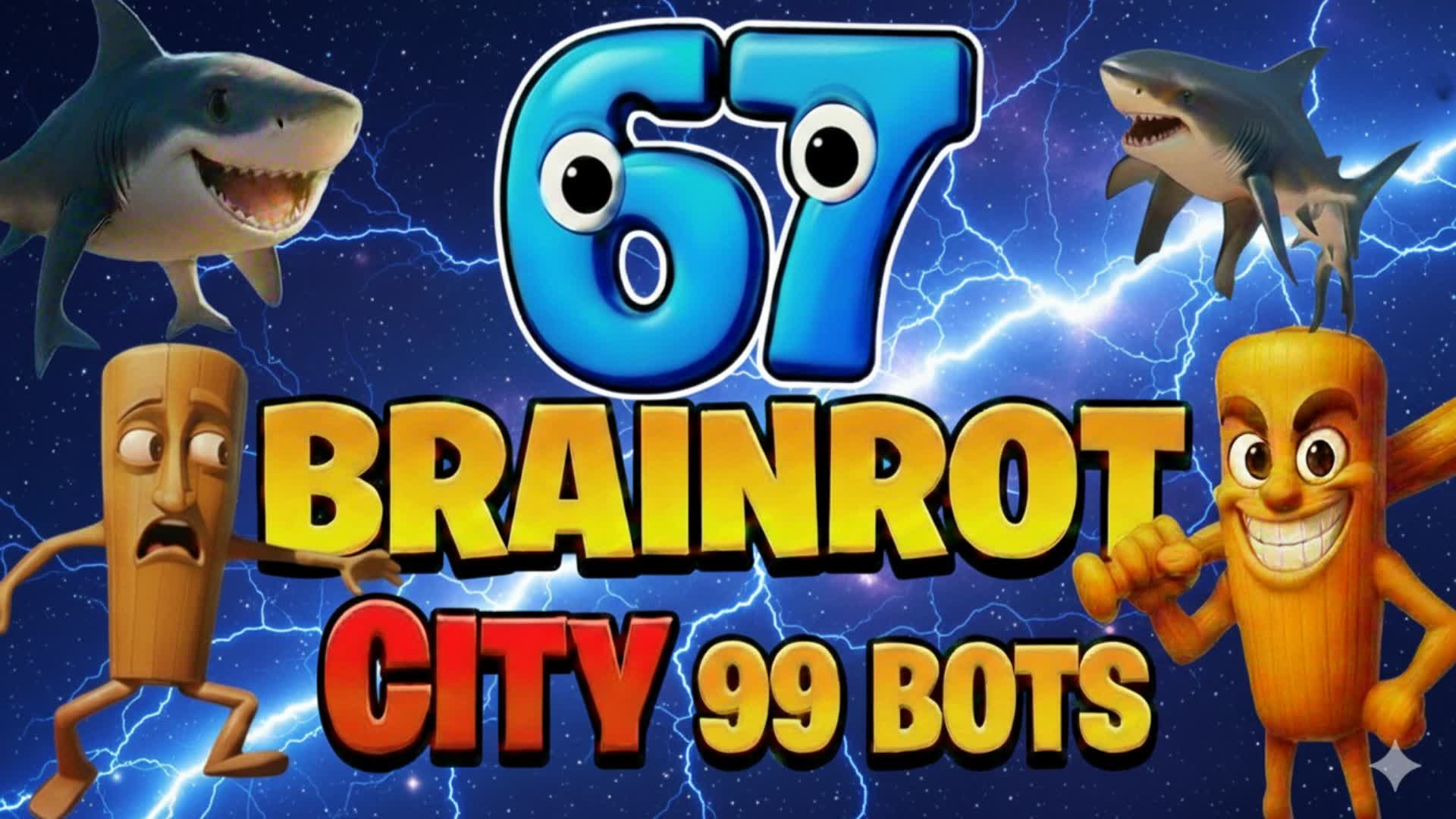 BRAINROT CITY 99 BOTS — Fortnite Creative map